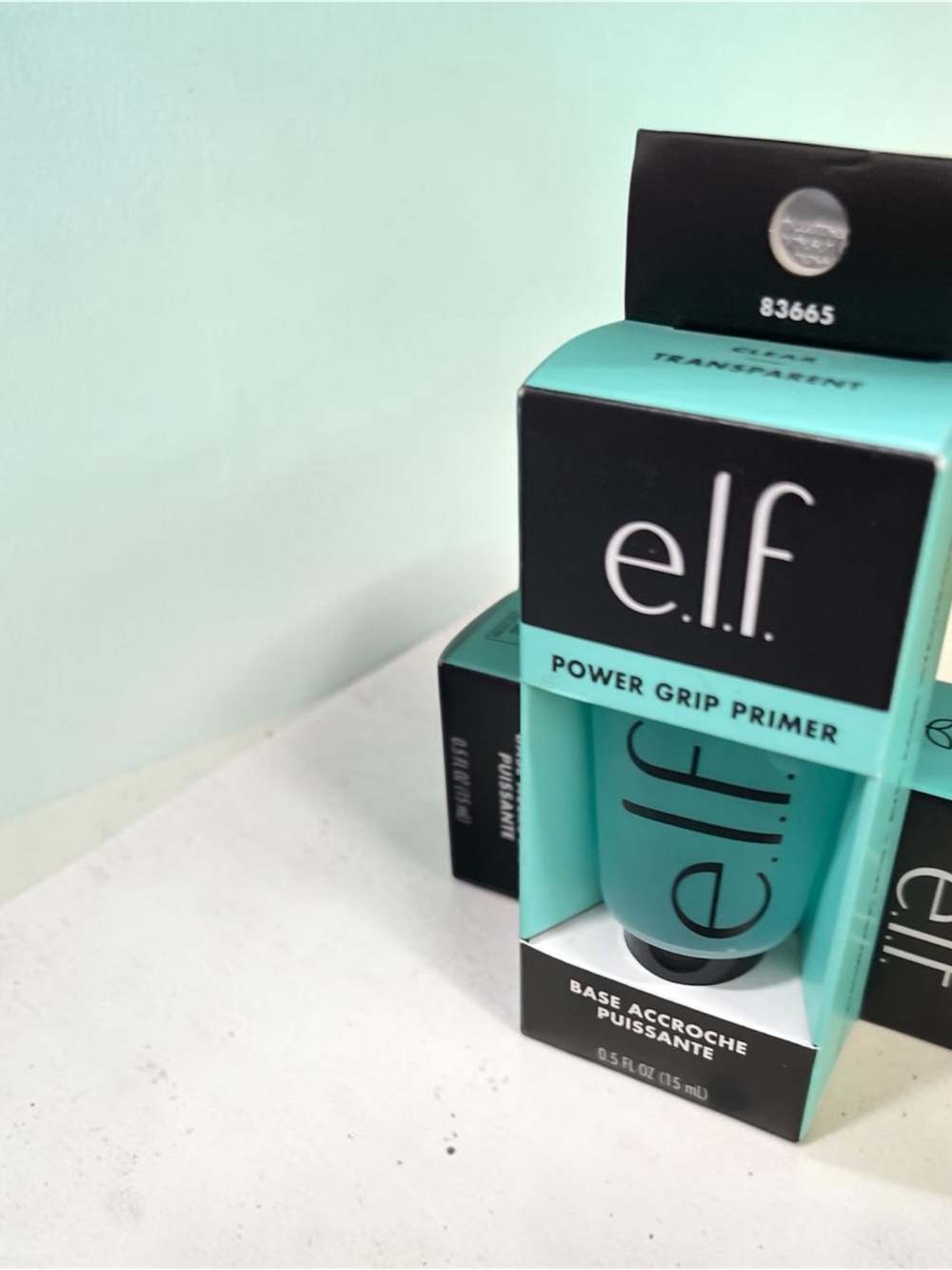 2X e.l.f. Power Grip Primer Hyaluronic Acid Clear Mini 0.5 fl oz (15 mL)